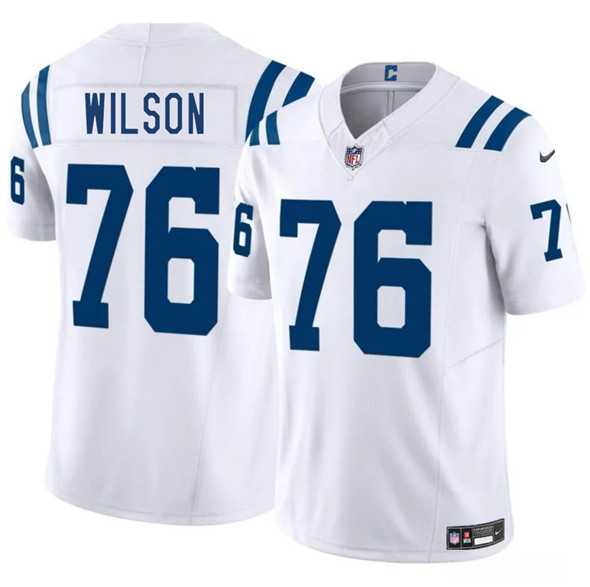 Men & Women & Youth Indianapolis Colts #76 Jack Wilson White 2025 F.U.S.E. Vapor Limited Stitched Jersey->indianapolis colts->NFL Jersey